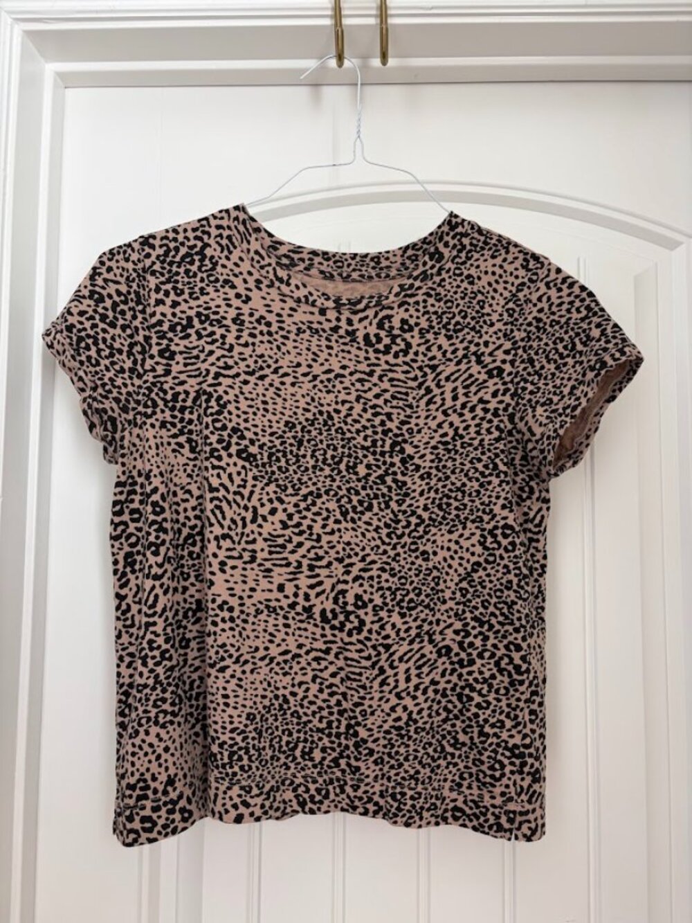 LOFT Animal Print Crewneck T-Shirt